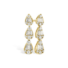 14KT Gold Diamond Earrings