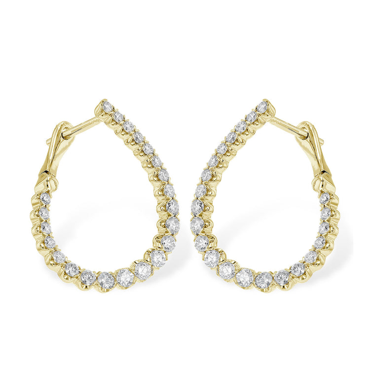 14KT Gold Diamond Earrings