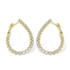 14KT Gold Diamond Earrings