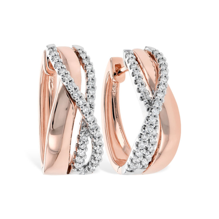 14KT Gold Diamond Earrings