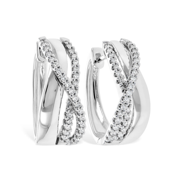 14KT Gold Diamond Earrings
