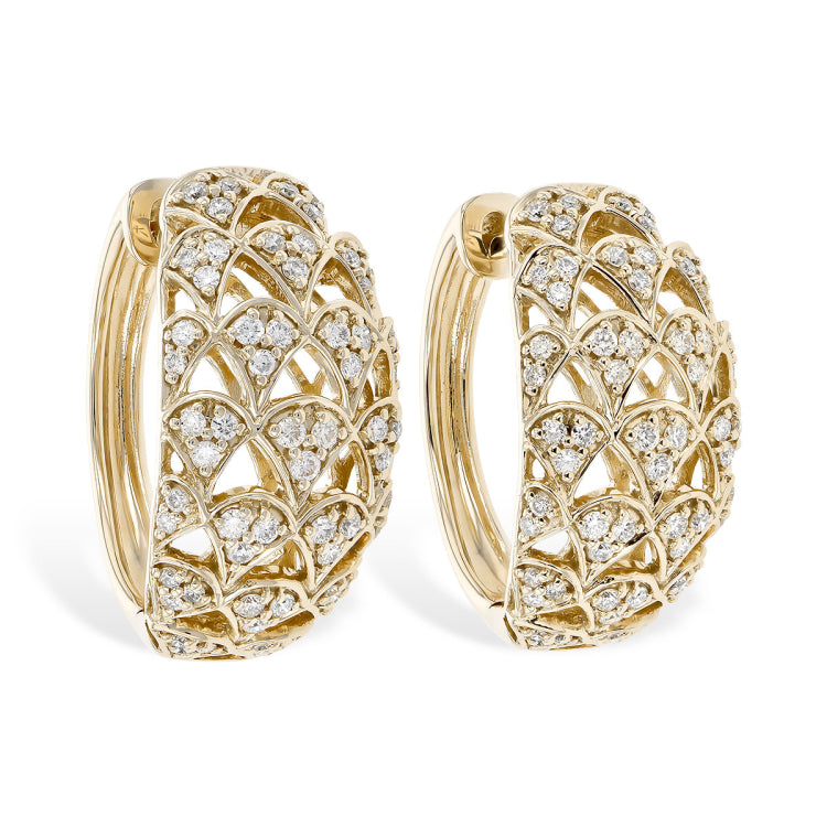 14KT Gold Diamond Earrings