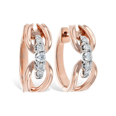 14KT Gold Diamond Earrings