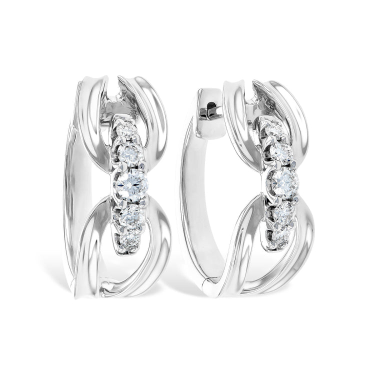 14KT Gold Diamond Earrings