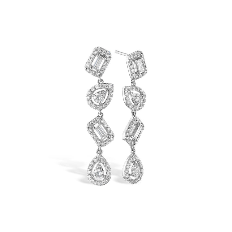 14KT Gold Diamond Earrings
