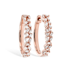14KT Gold Diamond Earrings