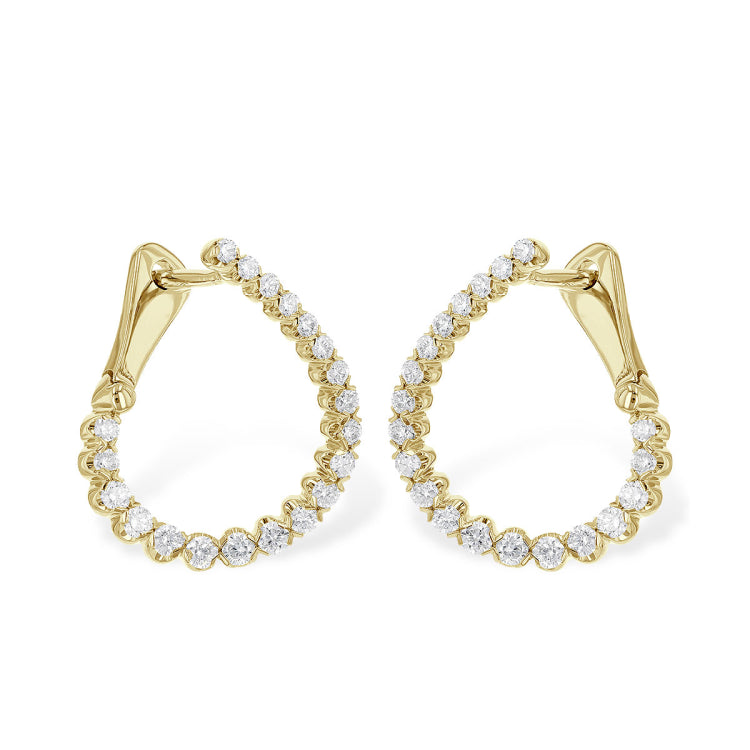 14KT Gold Diamond Earrings