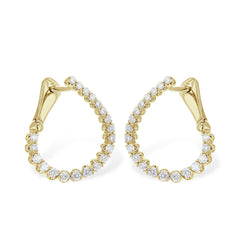 14KT Gold Diamond Earrings
