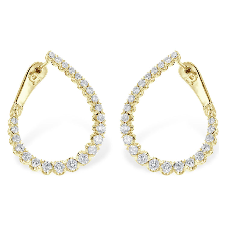 14KT Gold Diamond Earrings