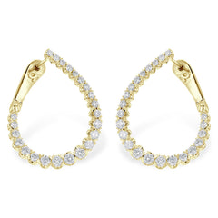 14KT Gold Diamond Earrings