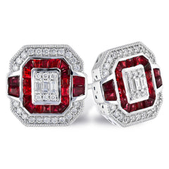 14KT Gold Ruby Earrings