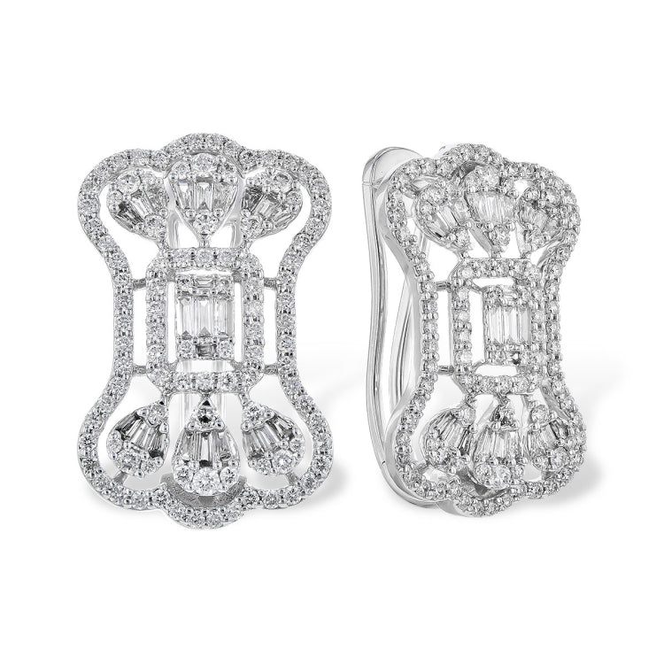 14KT Gold Diamond Earrings