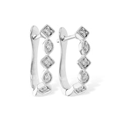 14KT Gold Diamond Earrings