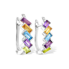 14KT Gold Multi-Stone Earrings