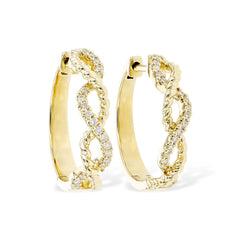 14KT Gold Diamond Earrings