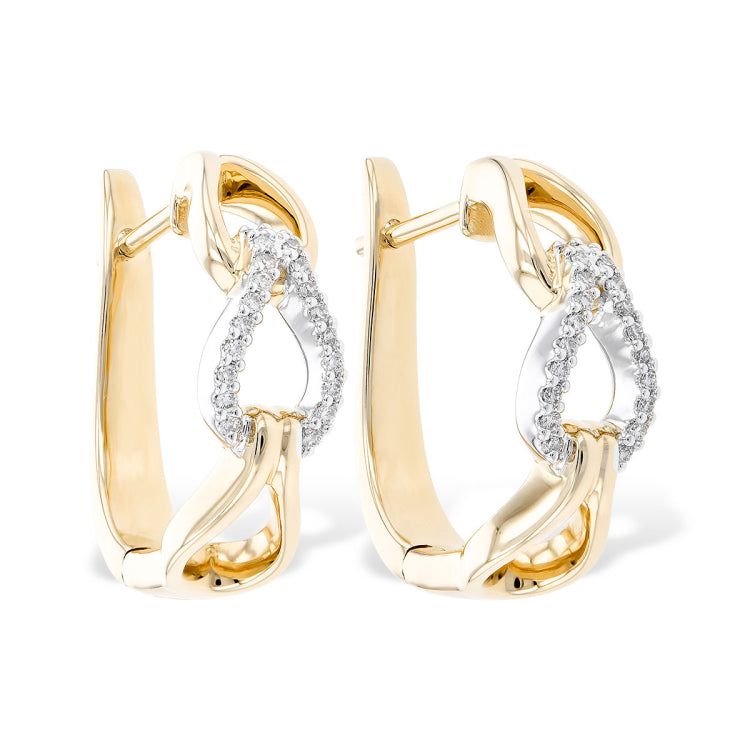 14KT Gold Diamond Earrings