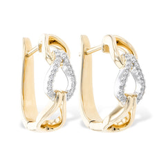 14KT Gold Diamond Earrings