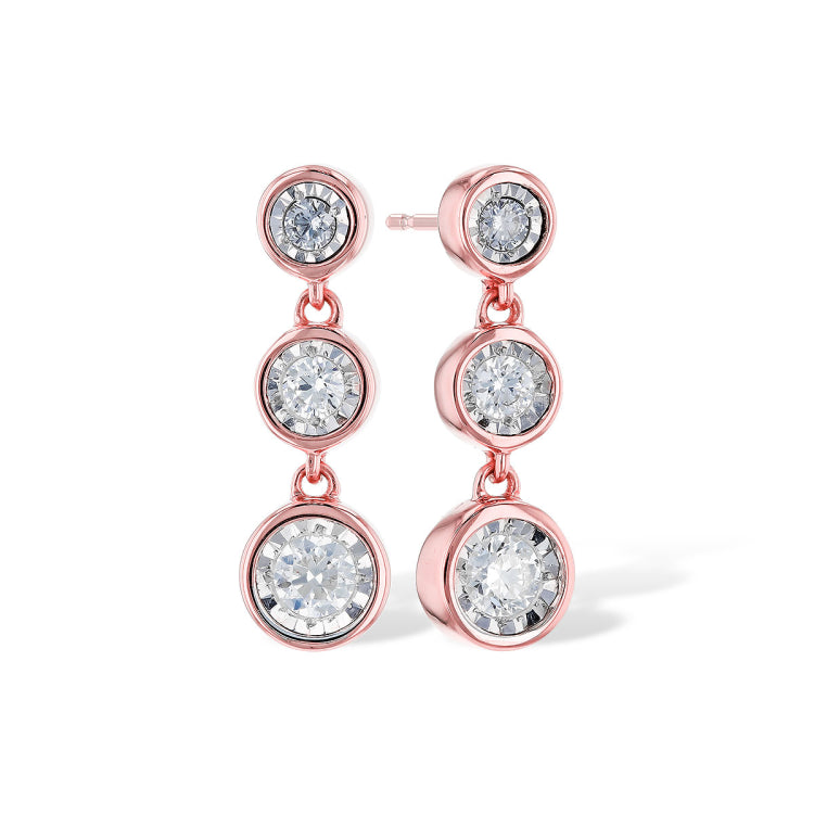 14KT Gold Diamond Earrings