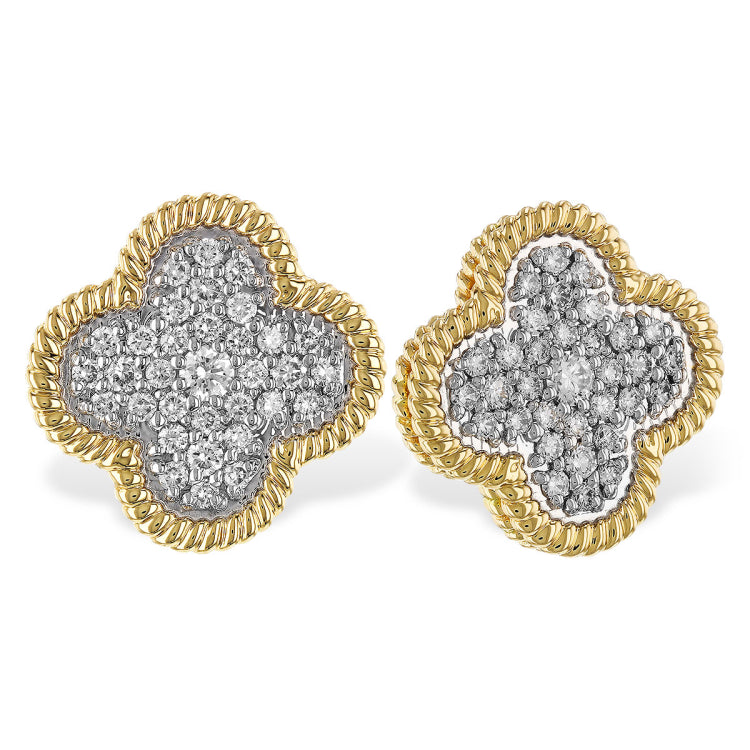 14KT Gold Diamond Earrings