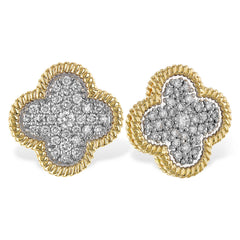 14KT Gold Diamond Earrings