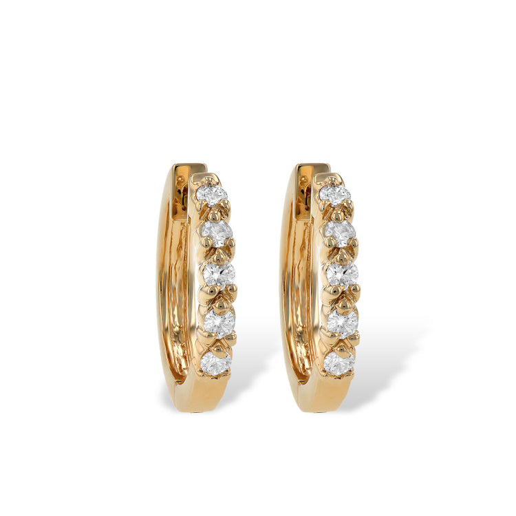 14KT Gold Diamond Earrings