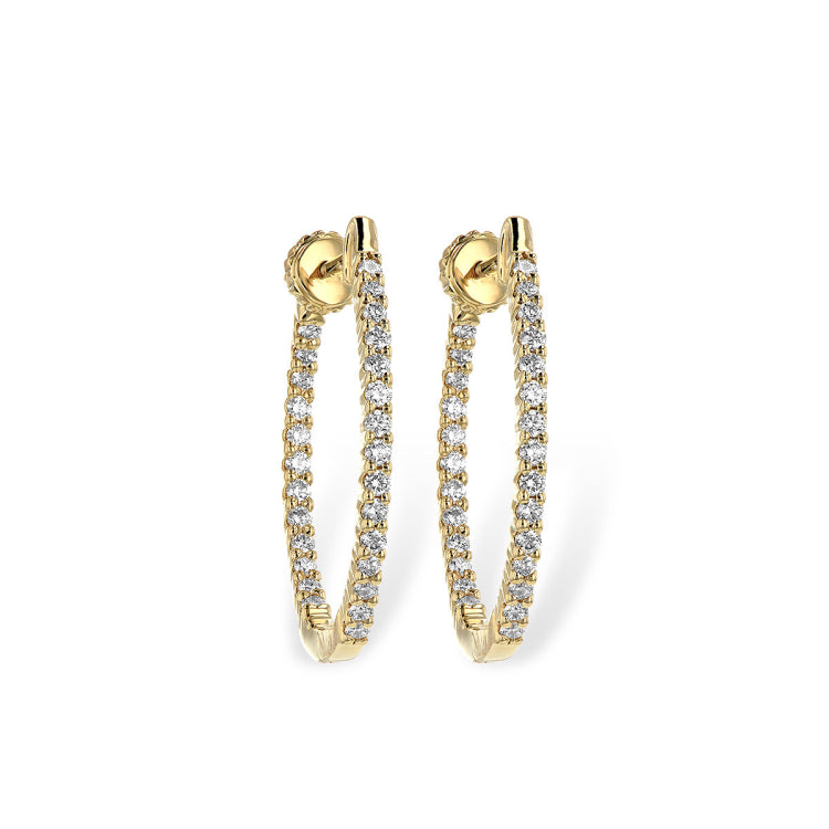 14KT Gold Diamond Earrings