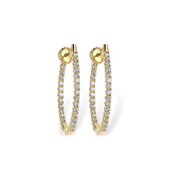 14KT Gold Diamond Earrings