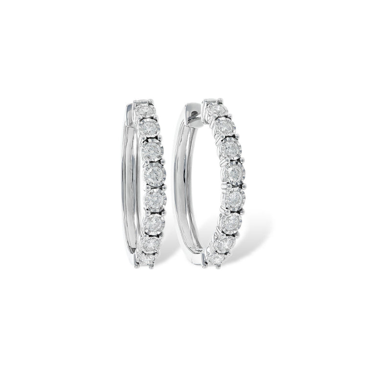 14KT Gold Diamond Earrings