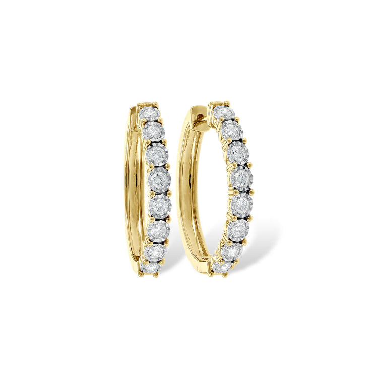 14KT Gold Diamond Earrings