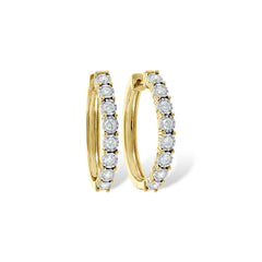 14KT Gold Diamond Earrings