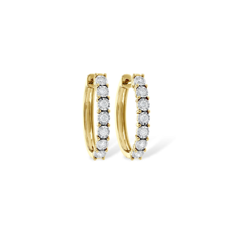 14KT Gold Diamond Earrings