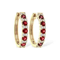 14KT Gold Ruby Earrings