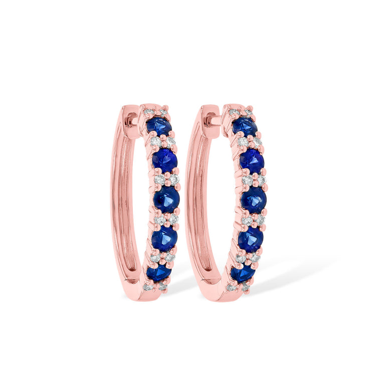 14KT Gold Sapphire Earrings