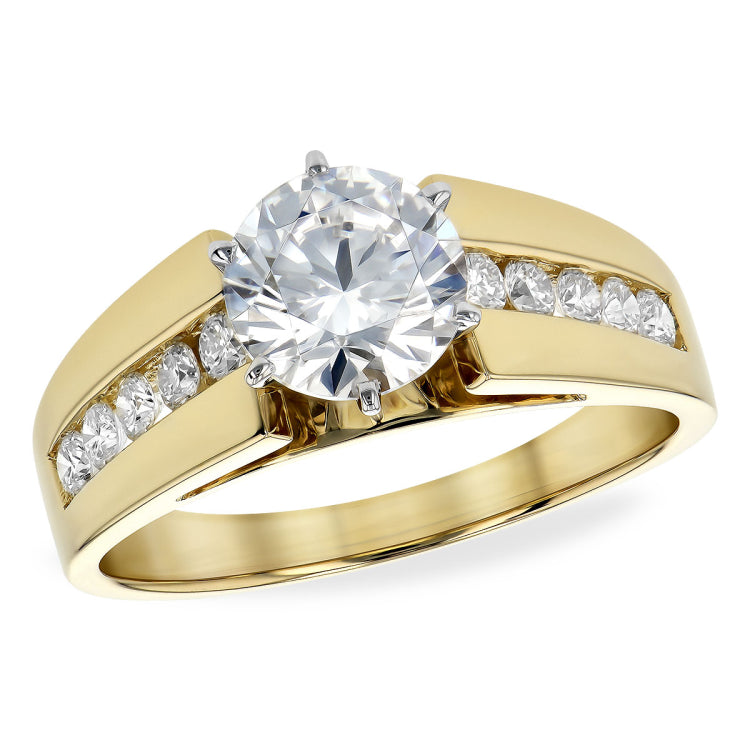 14KT Gold Diamond Semi-Mount Engagement Ring