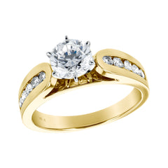 14KT Gold Diamond Semi-Mount Engagement Ring