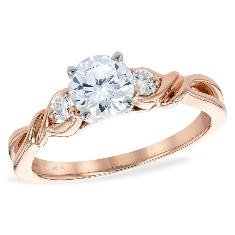 14KT Gold Diamond Semi-Mount Engagement Ring