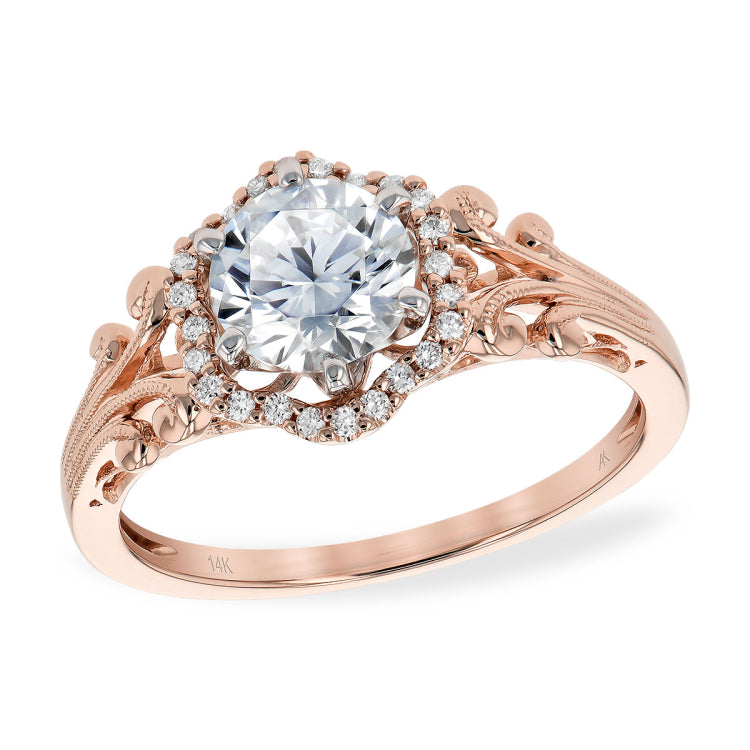 14KT Gold Diamond Semi-Mount Engagement Ring