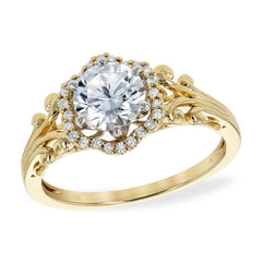 14KT Gold Diamond Semi-Mount Engagement Ring