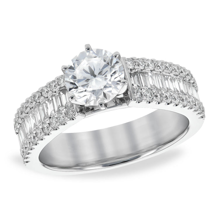 14KT Gold Diamond Semi-Mount Engagement Ring