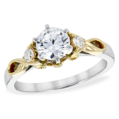 14KT Gold Diamond Semi-Mount Engagement Ring