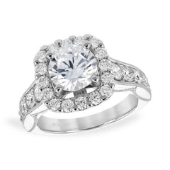14KT Gold Diamond Semi-Mount Engagement Ring