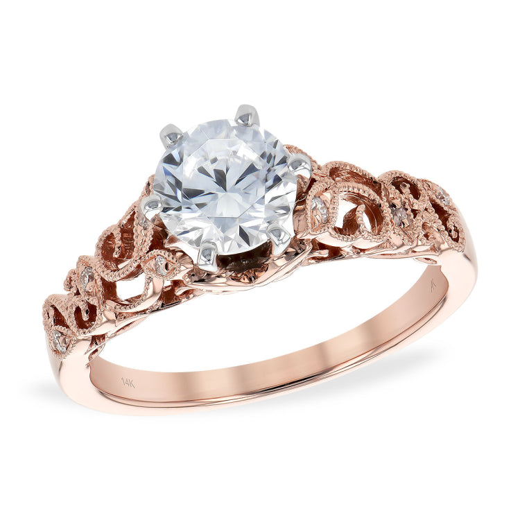 14KT Gold Diamond Semi-Mount Engagement Ring