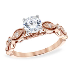 14KT Gold Diamond Semi-Mount Engagement Ring