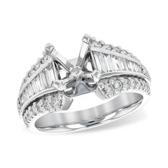 14KT Gold Diamond Semi-Mount Engagement Ring