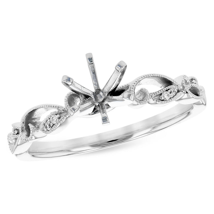 14KT Gold Diamond Semi-Mount Engagement Ring