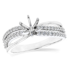 14KT Gold Diamond Semi-Mount Engagement Ring