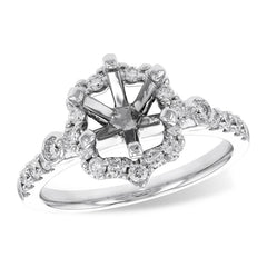 14KT Gold Diamond Semi-Mount Engagement Ring