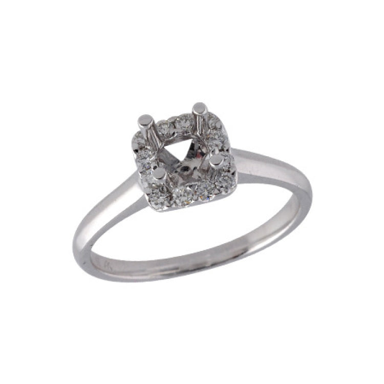 14KT Gold Diamond Semi-Mount Engagement Ring