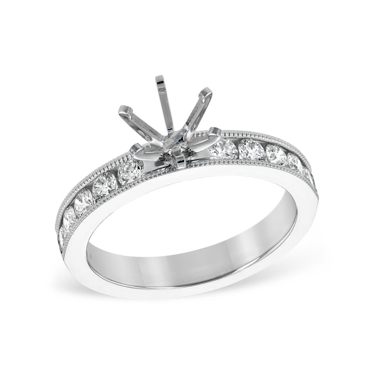 14KT Gold Diamond Semi-Mount Engagement Ring