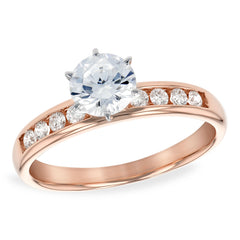 14KT Gold Diamond Semi-Mount Engagement Ring